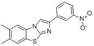 6,7-DIMETHYL-2-(3-NITROPHENYL)IMIDAZO[2,1-B]BENZOTHIAZOLE 结构式