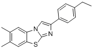 6,7-DIMETHYL-2-(4-ETHYLPHENYL)IMIDAZO[2,1-B]BENZOTHIAZOLE 结构式