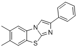 6,7-DIMETHYL-2-PHENYLIMIDAZO[2,1-B]BENZOTHIAZOLE 结构式