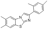 6,7-DIMETHYL-2-(2,4-DIMETHYLPHENYL)IMIDAZO[2,1-B]BENZOTHIAZOLE 结构式