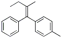 p-(2-methyl-1-phenyl-1-butenyl)toluene 结构式