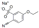 sodium 2-cyano-5-ethoxybenzenesulphonate 结构式