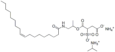 ammonium isopropylammonium 1-[1-methyl-2-(oleoylamino)ethyl] sulphonatosuccinate 结构式