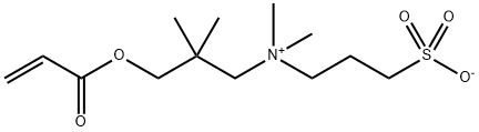 2,2-dimethyl-3-[(1-oxoallyl)oxy]propyl(3-sulphonatopropyl)ammonium 结构式