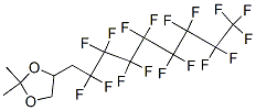 4-(2,2,3,3,4,4,5,5,6,6,7,7,8,8,9,9,9-heptadecafluorononyl)-2,2-dimethyl-1,3-dioxolane  结构式