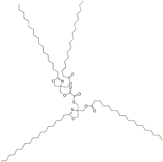 bis[[2-heptadecyl-4,5-dihydro-4-[[(1-oxooctadecyl)oxy]methyl]-4-oxazolyl]methyl] oxalate 结构式