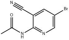 N-(5-溴-3-氰基吡啶-2-基)乙酰胺 结构式