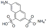 ammonium hydrogen 7-aminonaphthalene-1,3-disulphonate  结构式