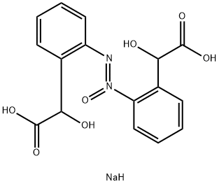 disodium 2,2'-azoxybis[hydroxyphenylacetate] 结构式