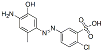 5-[(4-amino-5-hydroxy-o-tolyl)azo]-2-chlorobenzenesulphonic acid 结构式