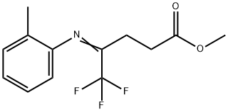 Methyl 5,5,5-trifluoro-4-(o-tolyliMino)pentanoate 结构式