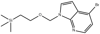 4-溴-1-(((2-(三甲基甲硅烷基)乙氧基)甲基)-1H-吡咯并[2,3-B]吡啶 结构式