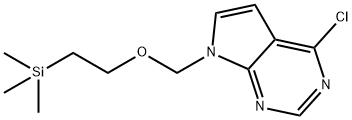 4-氯-7-[[2-(三甲基硅烷基)乙氧基]甲基]-7H-吡咯并[2,3-D]嘧啶 结构式