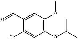 2-氯-4-异丙氧基-5-甲氧基苯甲醛 结构式