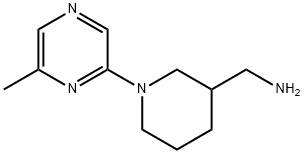 1-(6-METHYLPYRAZIN-2-YL)PIPERID-3-YL]METHYLAMINE 结构式