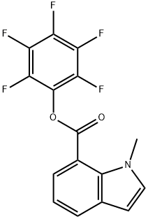 Pentafluorophenyl 1-methyl-1H-indole-7-carboxylate 结构式