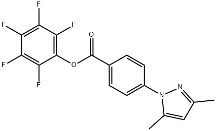 Pentafluorophenyl 4-(3,5-dimethyl-1H-pyrazol-1-yl)benzoate 结构式