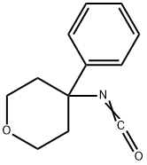 4-isocyanato-4-phenyltetrahydropyran 结构式