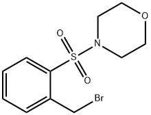 4-((2-(溴甲基)苯基)磺酰基)吗啉 结构式
