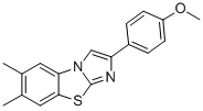 6,7-DIMETHYL-2-(4-METHOXYPHENYL)IMIDAZO[2,1-B]BENZOTHIAZOLE 结构式