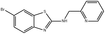 6-BROMO-N-(PYRIDIN-2-YLMETHYL)BENZO[D]THIAZOL-2-AMINE 结构式