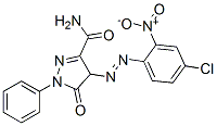 4-[(4-chloro-2-nitrophenyl)azo]-4,5-dihydro-5-oxo-1-phenyl-1H-pyrazole-3-carboxamide  结构式