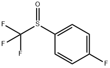 1-氟-4-(三氟甲基亚磺酰基)苯 结构式