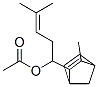 4-methyl-1-(3-methylbicyclo[2.2.1]hept-5-en-2-yl)pent-3-enyl acetate 结构式