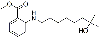 methyl 2-[(7-hydroxy-3,7-dimethyloctyl)amino]benzoate 结构式