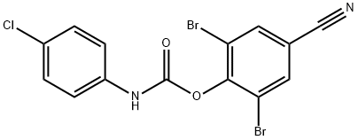 2,6-dibromo-4-cyanophenyl 4-chlorophenylcarbamate 结构式