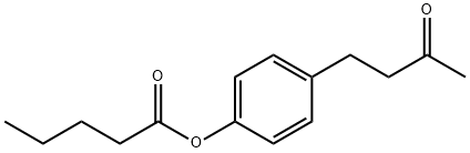 4-(3-oxobutyl)phenyl valerate 结构式