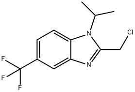2-(氯甲基)-1-异丙基-5-(三氟甲基)-1H-苯并[D]咪唑 结构式