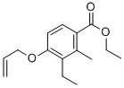 Ethyl 4-allyloxy-3-ethyl-2-methylbenzoate 结构式