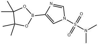 N,N-二甲基-1-磺酰基-1H-咪唑-4-硼哪醇酯 结构式