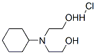 2,2'-(cyclohexylimino)bisethanol hydrochloride 结构式