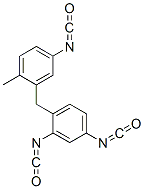 4-[(5-isocyanato-2-methylphenyl)methyl]-m-phenylene diisocyanate 结构式