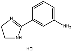 3-(4,5-二氢-1H-咪唑-2-基)苯胺二盐酸盐 结构式