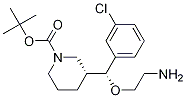 1-Piperidinecarboxylic acid, 3-[(R)-(2-aMinoethoxy)(3-chlorophenyl)Methyl]-, 1,1-diMethylethyl ester, (3R)- 结构式