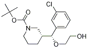 (R)-tert-butyl 3-((R)-(3-chlorophenyl)(2-hydroxyethoxy)Methyl)piperidine-1-carboxylate 结构式