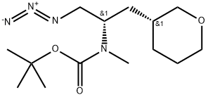 ((S)-1-叠氮基-3 - ((R) - 四氢-2H-吡喃-3-基)丙-2-基)(甲基)氨基甲酸叔 结构式