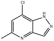 7-氯-5-甲基吡唑[4,3-B]并吡啶 结构式