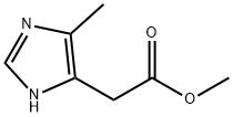 1H-Imidazole-5-acetic  acid,  4-methyl-,  methyl  ester 结构式