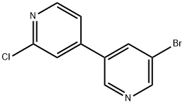 5-溴-2'-氯-3,4'-联吡啶 结构式