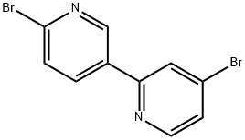 4,6 '-二溴-2,3 '-联吡啶 结构式