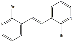 Pyridine, 3,3'-(1Z)-1,2-ethenediylbis[2-bromo- 结构式