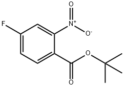 4-氟-2-硝基苯甲酸叔丁酯 结构式