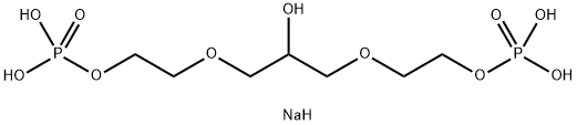 disodium 2,2'-[2-hydroxypropane-1,3-diylbis(oxy)]diethyl dihydrogen diphosphate 结构式