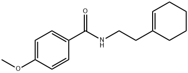 N-[2-(1-cyclohexen-1-yl)ethyl]-4-methoxybenzamide 结构式