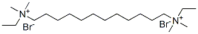 [dodecane-1,12-diylbis(ethyldimethylammonium)] dibromide 结构式