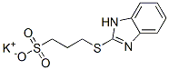 potassium 3-(1H-benzimidazol-2-ylthio)propanesulphonate 结构式